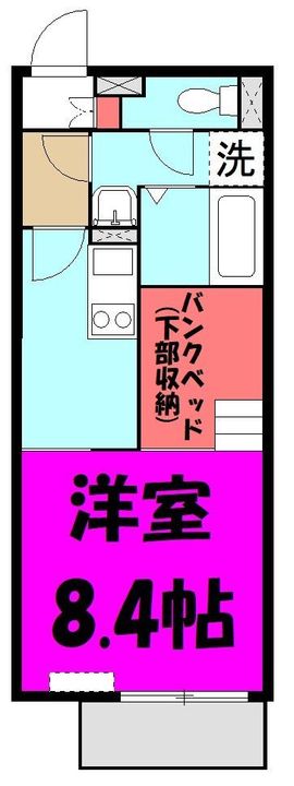 東京都江戸川区瑞江3(アパート)の賃貸物件の間取り