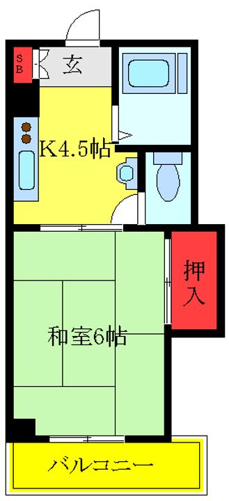 パイン・パール中野の間取り