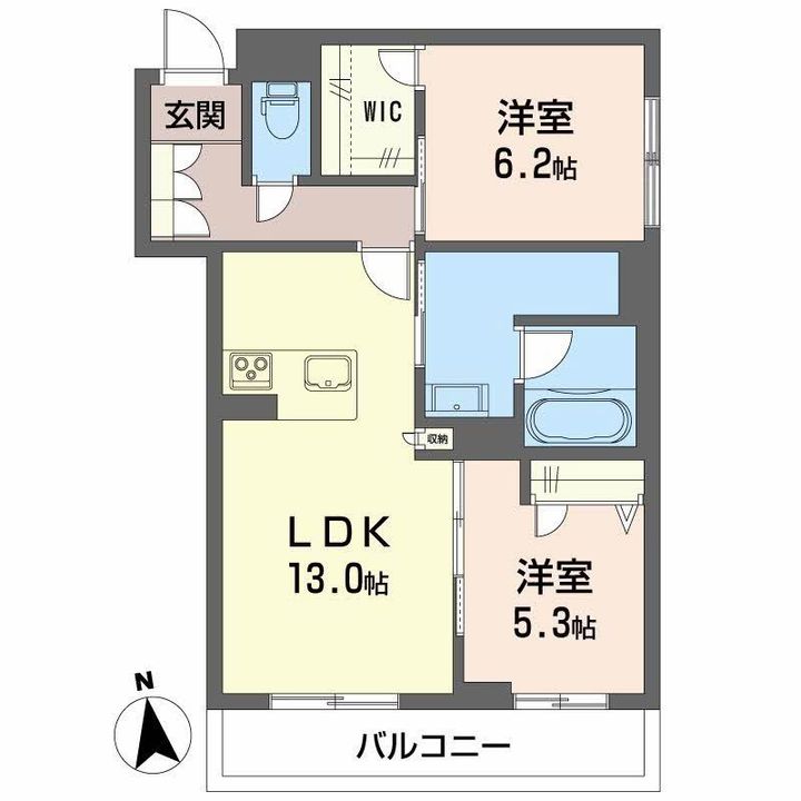 シャーメゾン アトリエールの間取り