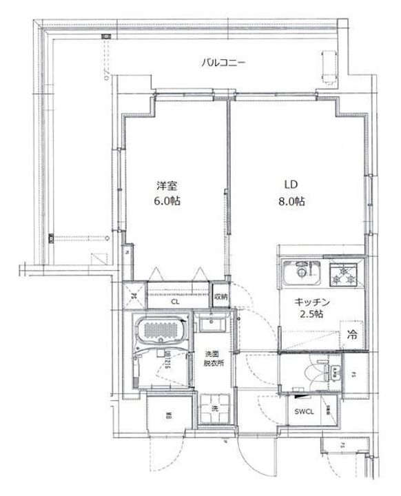 埼玉県川口市栄町2(マンション)の賃貸物件の間取り