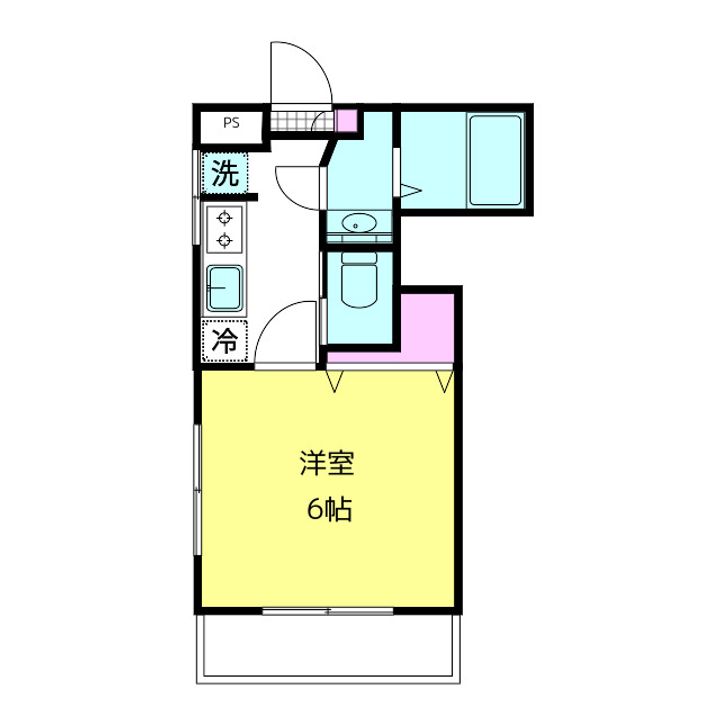 東京都中野区本町3(マンション)の賃貸物件の間取り