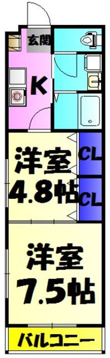 レジデンスカープ茂原の間取り