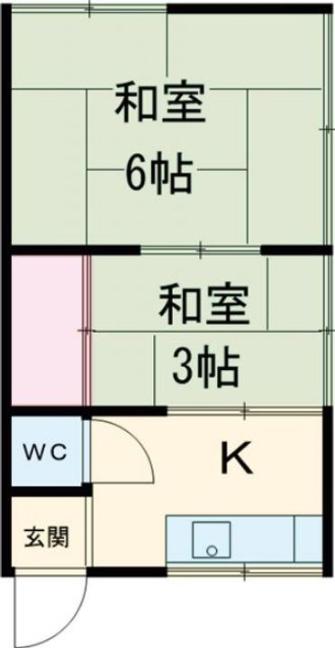 富有荘の間取り