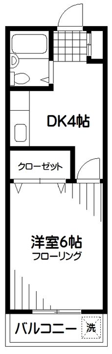 ハイツK.K.の間取り