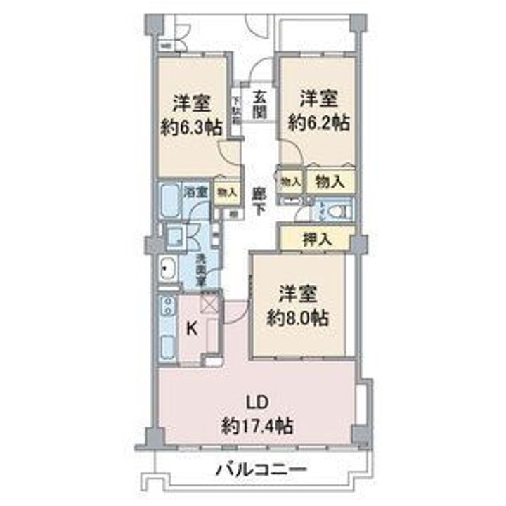 アネシス小幡の間取り