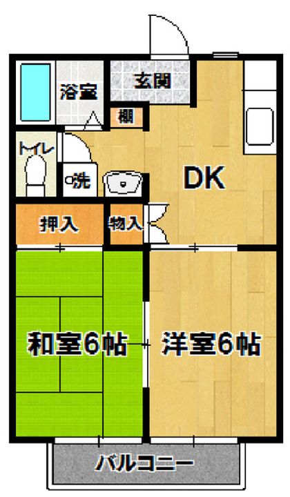 K・Sハイツ A棟の間取り