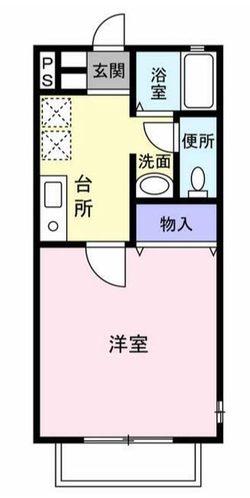 神奈川県厚木市寿町3(アパート)の賃貸物件の間取り