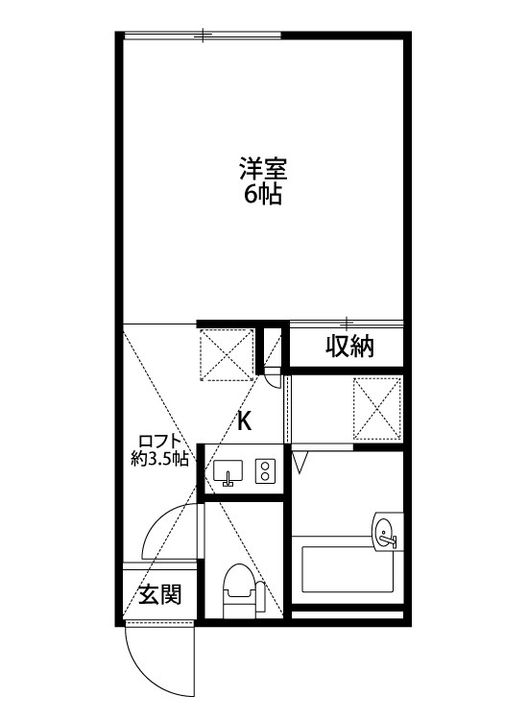 EXEO横越中央(エクシオ)の間取り