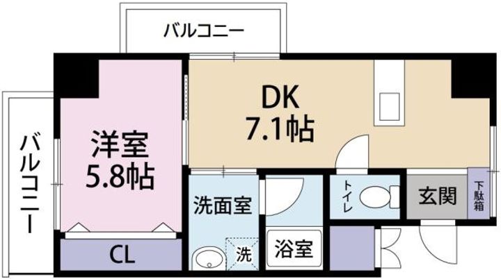 グレイス東雲の間取り