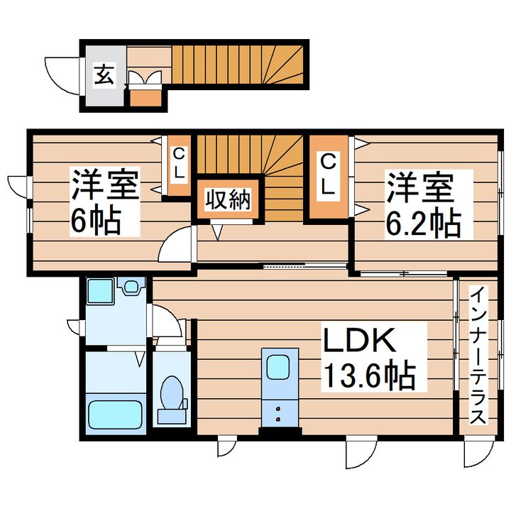 ピアニーAの間取り