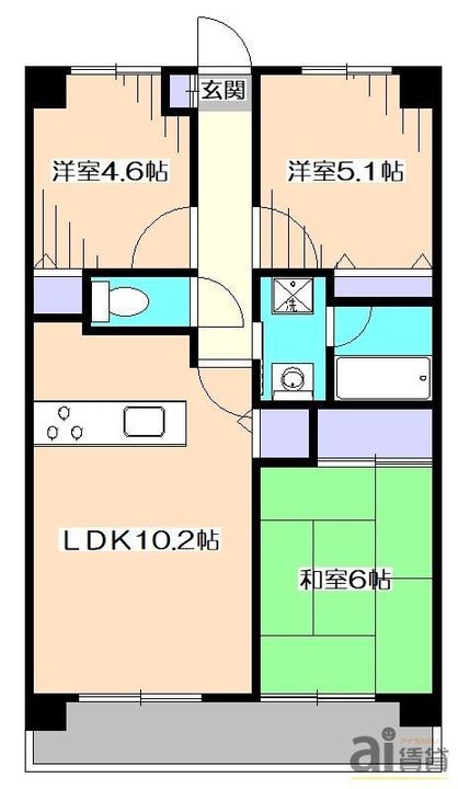 東京都西東京市保谷町6(マンション)の賃貸物件の間取り