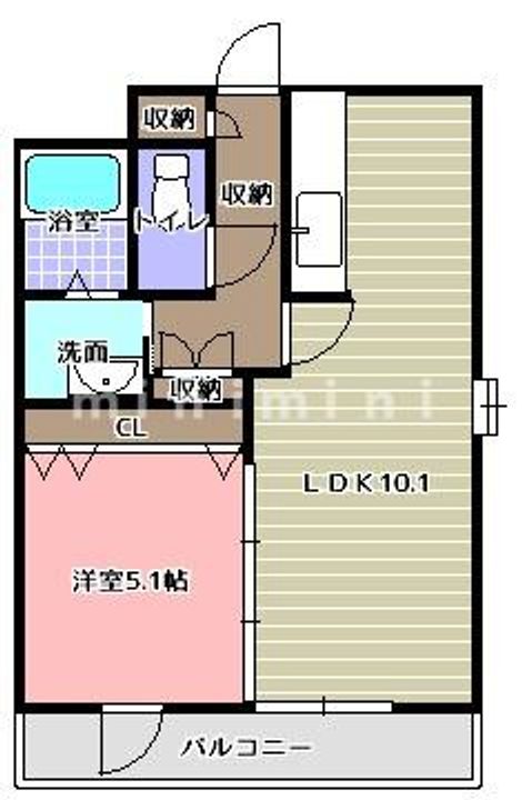 熊本県熊本市東区西原3(マンション)の賃貸物件の間取り
