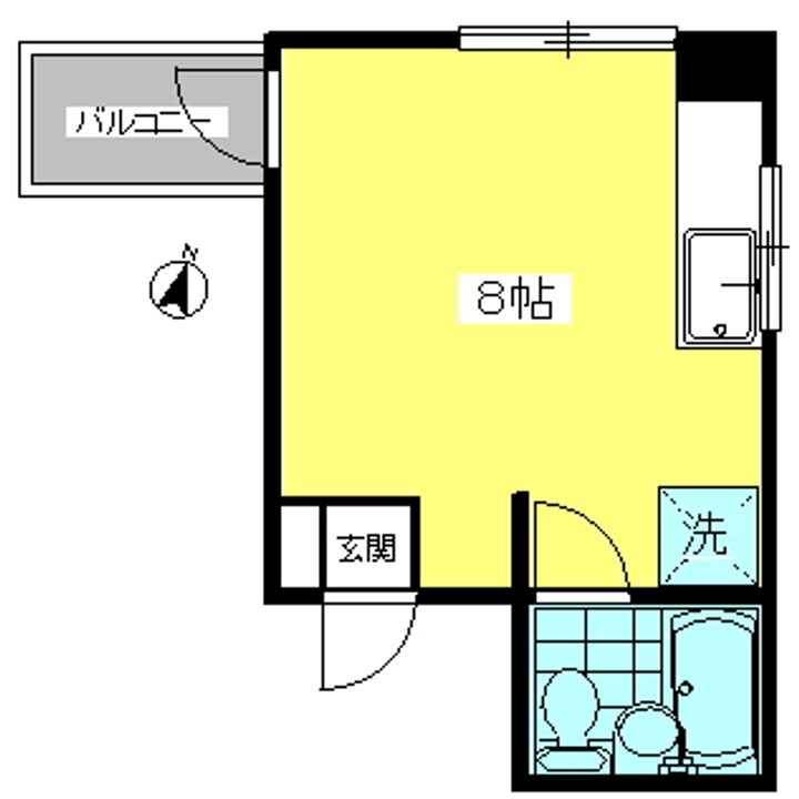 東京都世田谷区駒沢1(マンション)の賃貸物件の間取り