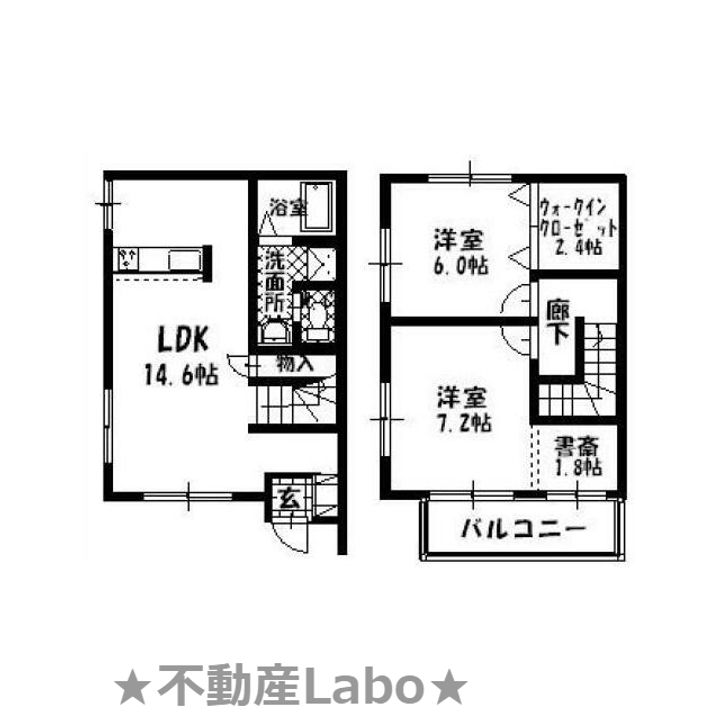 徳島県板野郡藍住町矢上字春日(アパート)の賃貸物件の間取り