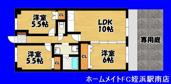 福岡県糸島市波多江駅北2(マンション)の賃貸物件の間取り