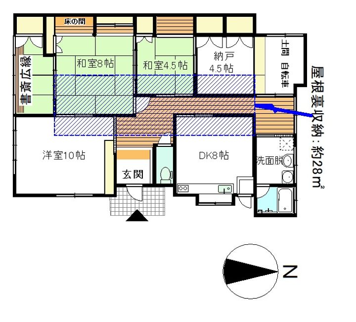静岡県静岡市駿河区鎌田(一戸建)の賃貸物件の間取り