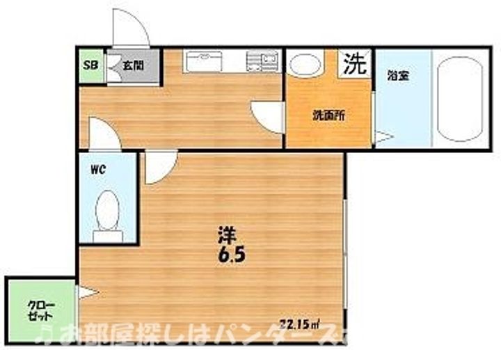 モダンアパートメント枚方三矢町の間取り