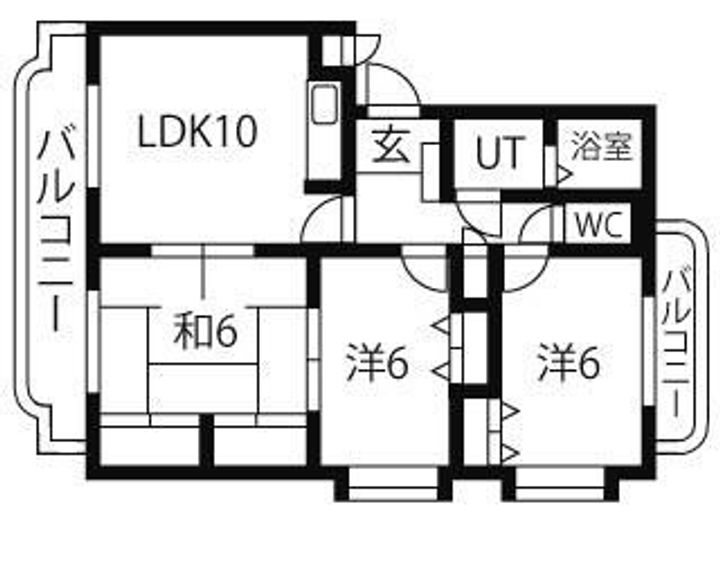 栃木県小山市若木町2(マンション)の賃貸物件の間取り