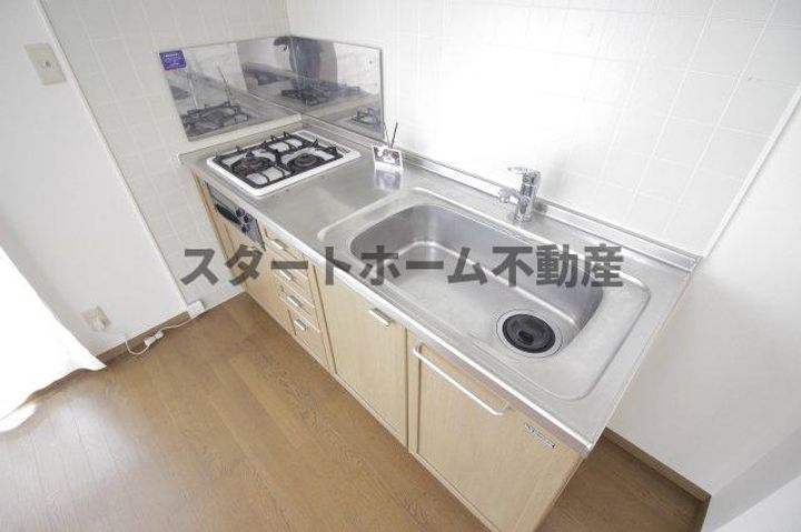 徳島県板野郡藍住町住吉字神蔵(アパート)の賃貸物件のキッチン