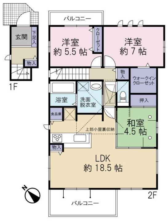 東京都江戸川区南篠崎町3(アパート)の賃貸物件の間取り