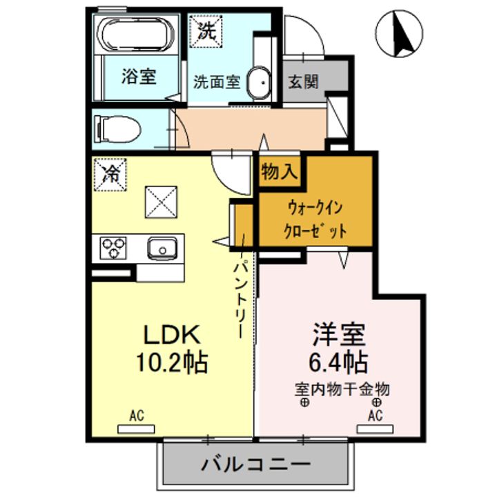 ヴァイアBの間取り