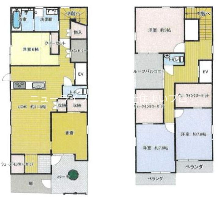 大阪府門真市城垣町(一戸建)の賃貸物件の間取り