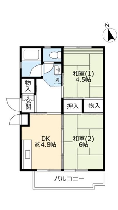 UR平城第一の間取り