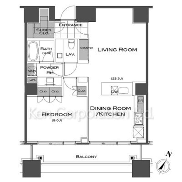 パークアクシス青山一丁目タワーの間取り