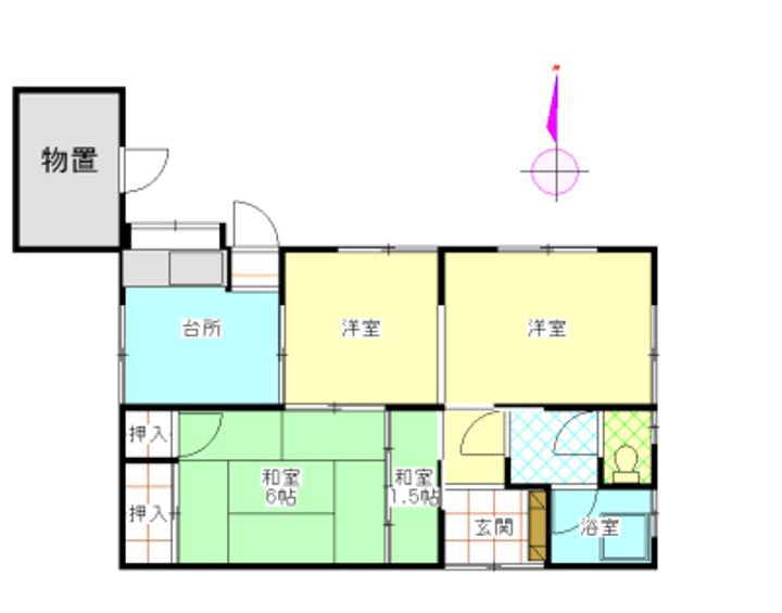 三重県伊勢市藤里町(一戸建)の賃貸物件の間取り