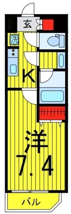 東京都足立区西新井6(マンション)の賃貸物件の間取り