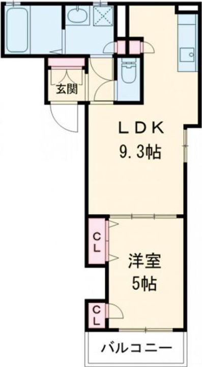 大阪府門真市元町(アパート)の賃貸物件の間取り