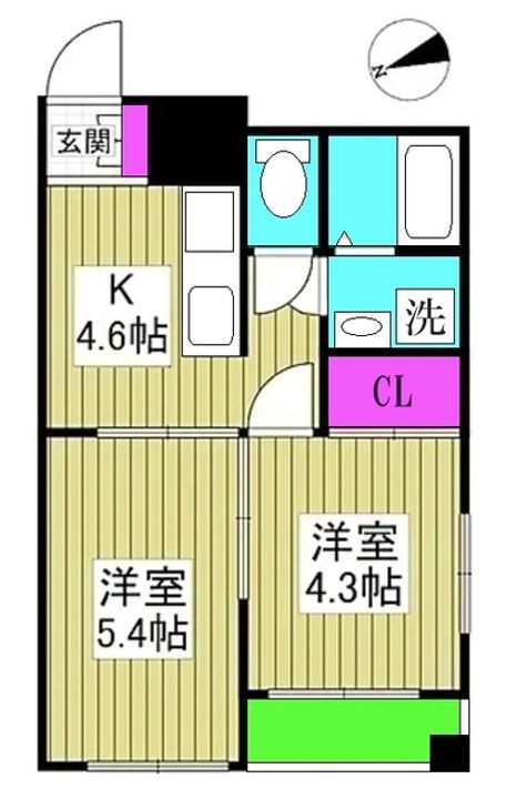 AJU稲城の間取り