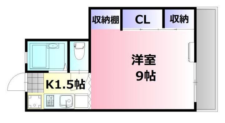 広島県広島市安佐南区古市4(マンション)の賃貸物件の間取り