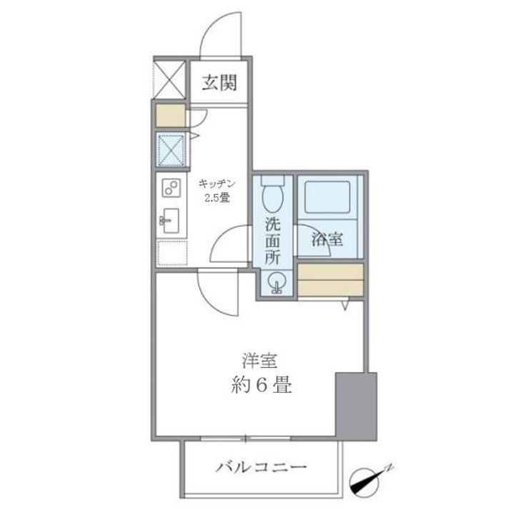 東京都渋谷区初台1(マンション)の賃貸物件の間取り