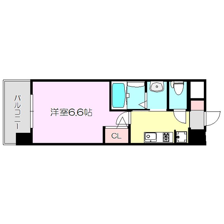 エステムコート新大阪14アイシーの間取り