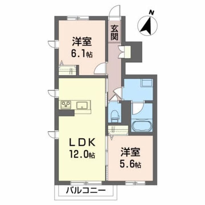 リラフォートAの間取り