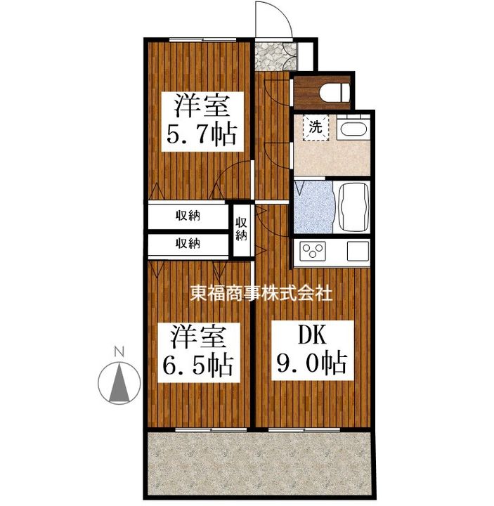 東京都練馬区氷川台2(マンション)の賃貸物件の間取り