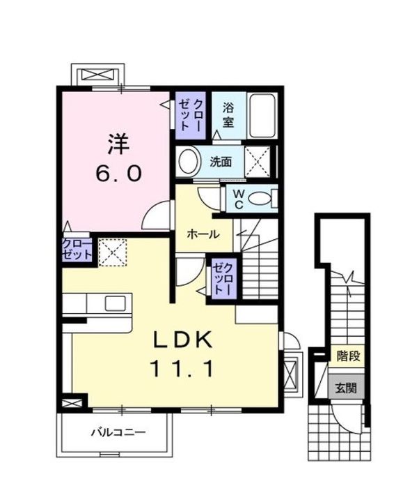 埼玉県朝霞市栄町1(アパート)の賃貸物件の間取り