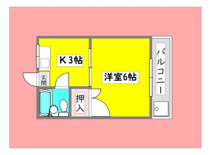 広島県東広島市西条町田口(アパート)の賃貸物件の間取り