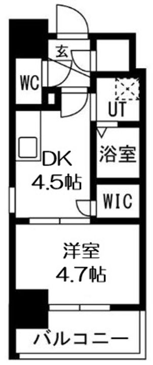 ワールドアイ大阪West Gateの間取り