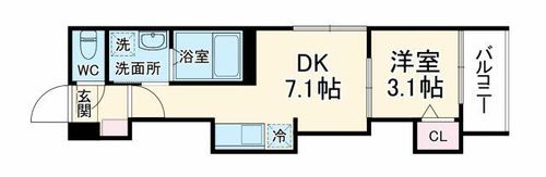 ソラーレ吹田0301の間取り