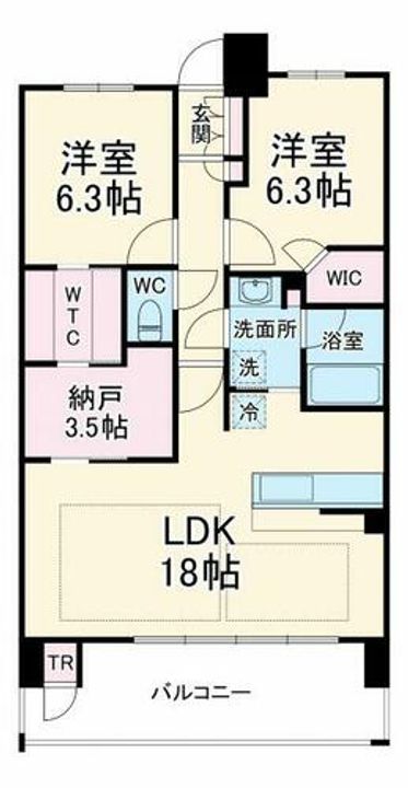 プレミスト北千里クラッシィF棟の間取り
