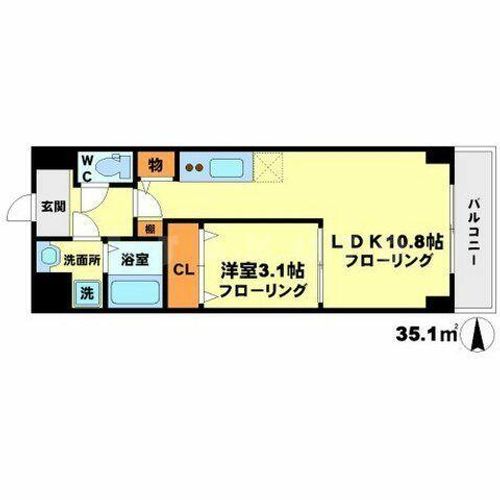 第6アローズ緑地公園の間取り