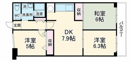 グリーンハイツ門真の間取り