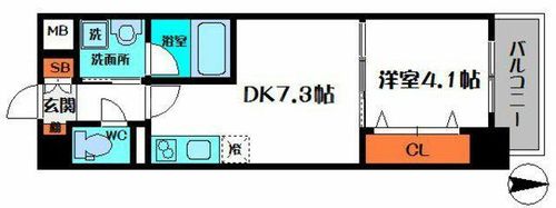 グランツ鶴見の間取り