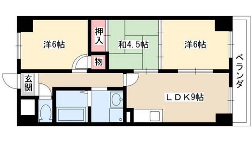 レジディア日比野0103の間取り