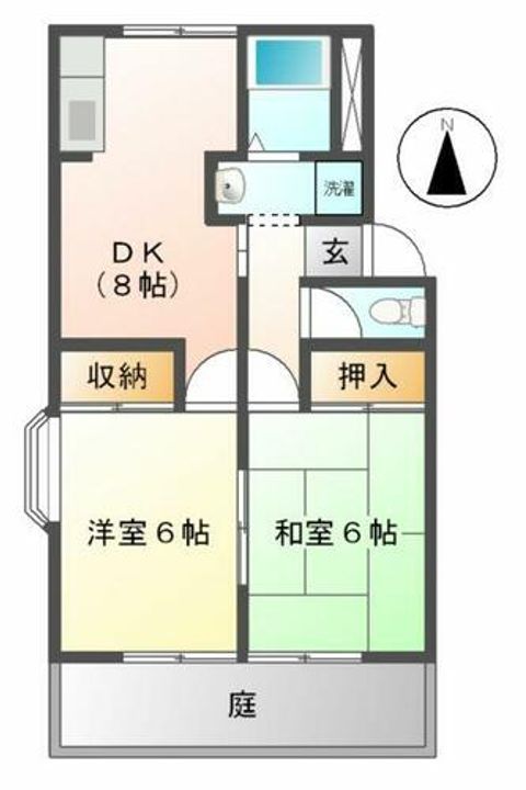 コートヴィレッジ103の間取り