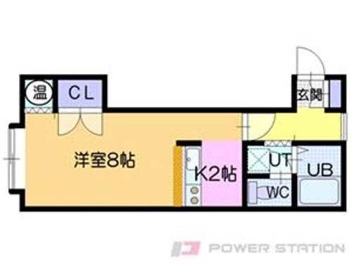 キャタレクト大瀧コーポIの間取り