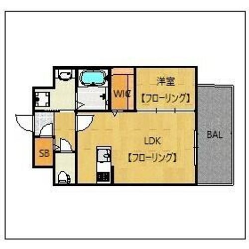 エンクレスト天神LARK810の間取り