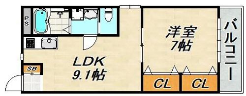 ときわ萩乃ハイツの間取り